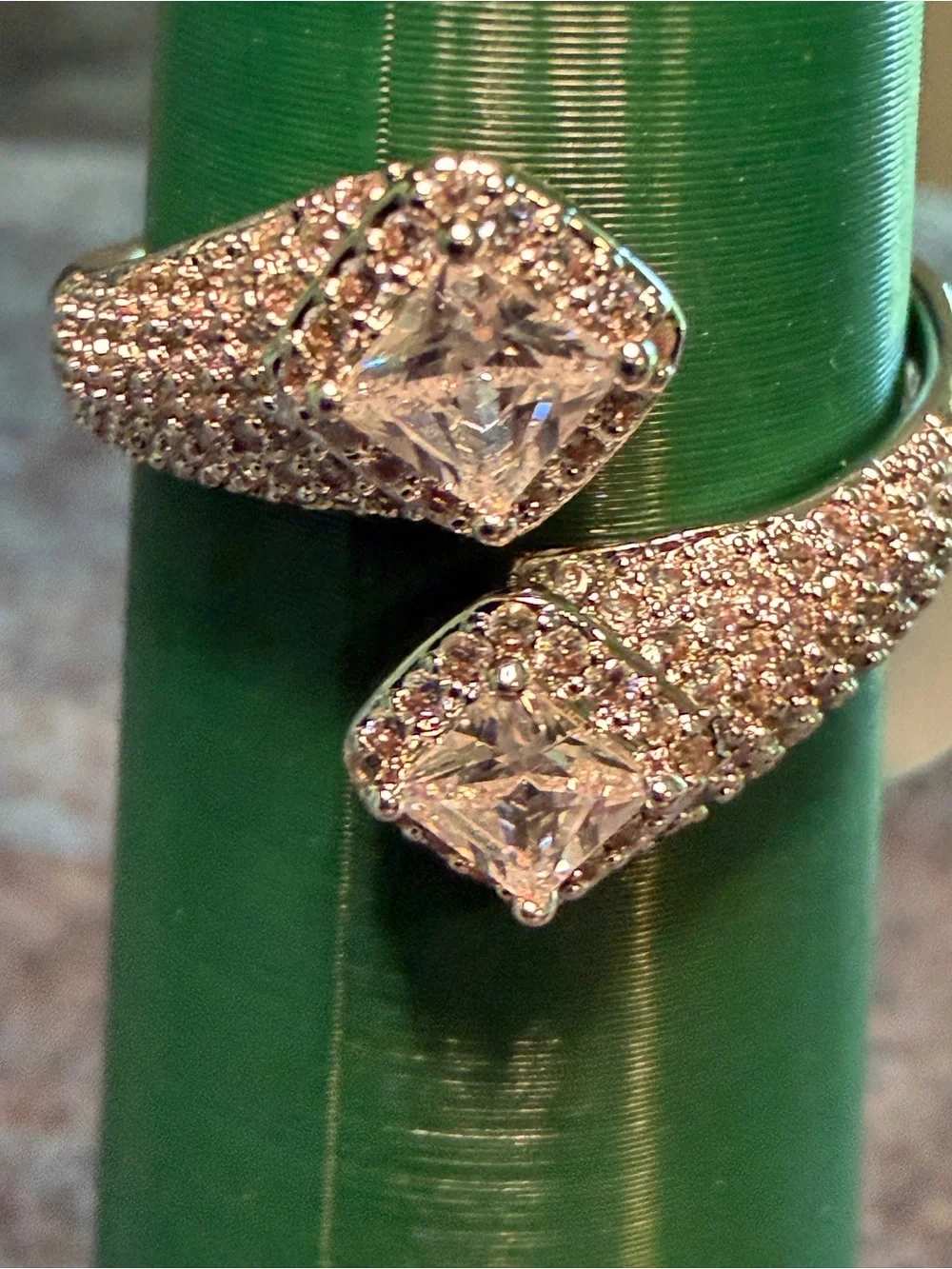 Cubic Zirconia Serpentine Ring